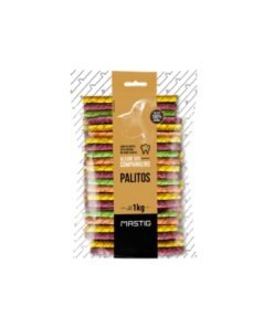 Palitos Masticables Mastig Natural 8mm Premium Para Perros 1kg Colores