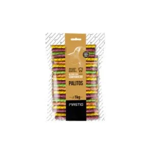 Palitos Masticables Mastig Natural 8mm Premium Para Perros 1kg Colores
