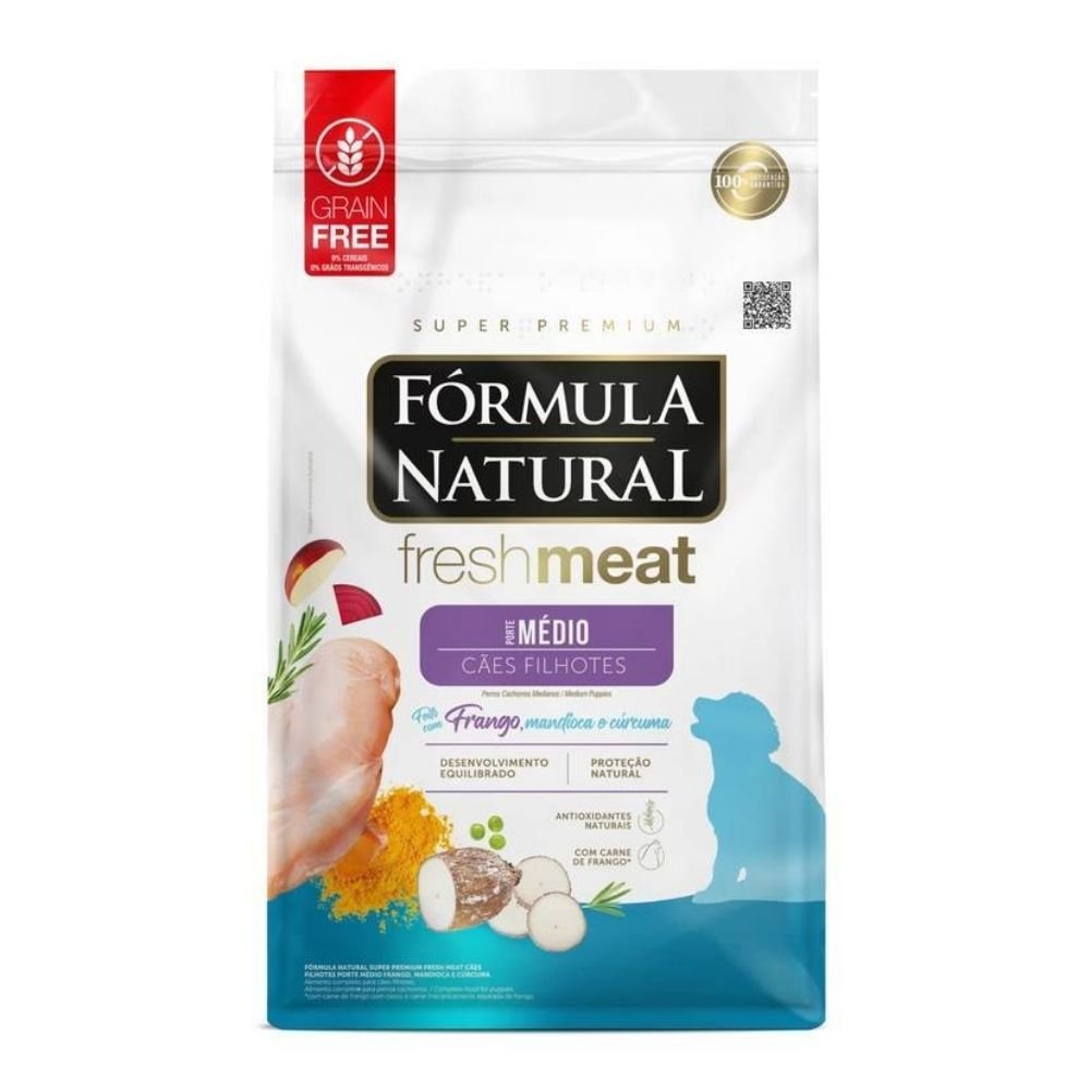 Alimento Formula Natural Fresh Meat para perro Cachorro Razas Medianas 2.5kg