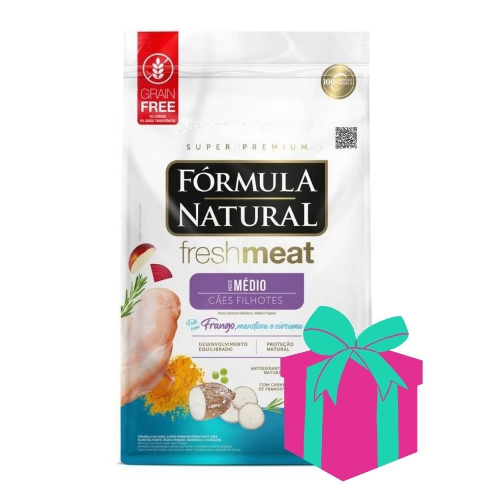 Alimento Formula Natural Fresh Meat para perro Cachorro Razas Medianas 12kg