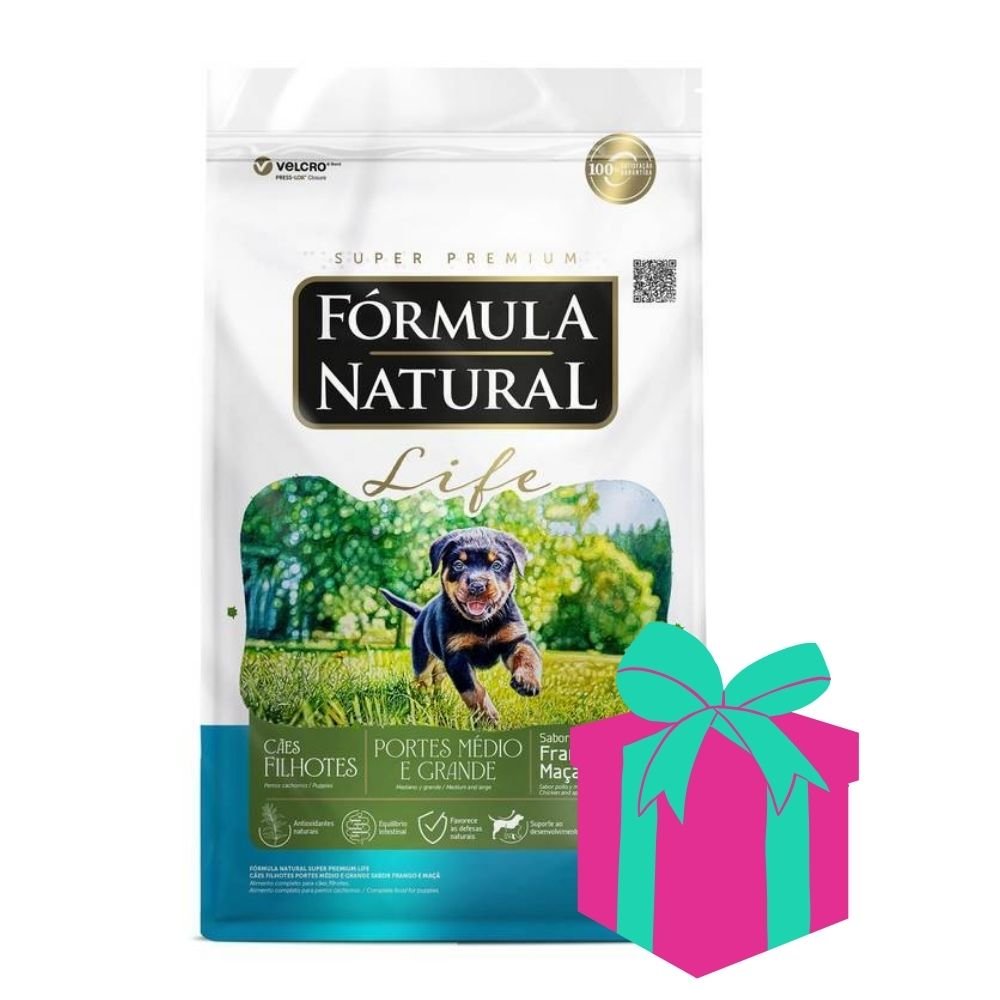 Alimento Formula Natural Life para perro Cachorro Razas Medianas y Grandes 15kg