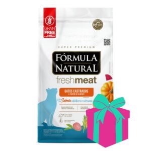 Alimento Formula Natural para gatos Adulto Castrado Fresh Meat Salmon 10.1kg
