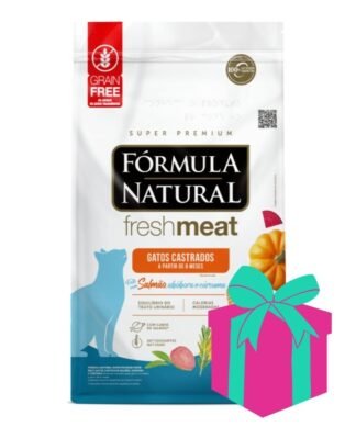 Alimento Formula Natural para gatos Adulto Castrado Fresh Meat Salmon 10.1kg