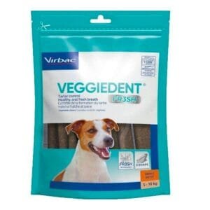 Láminas masticables contra el sarro y el mal aliento VEGGIEDENT FR3SH 16gr