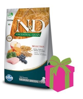 Alimento NYD Ancestral Grain para perro Cachorro Razas Medianas 15 kg