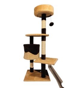 Alternative view of Rascador para gato con box y 3 plataformas