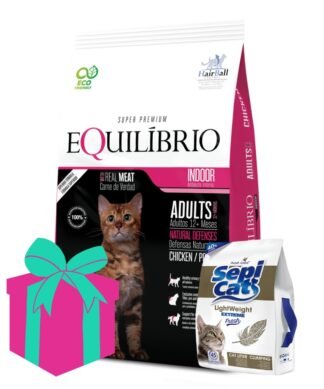 Alimento Equilibrio para gatos Adultos 7.5kg + Sanitario Sepi Cat 8L DE REGALO!