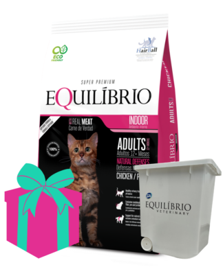 Alimento Equilibrio para gatos Adultos 7.5kg + Tarro DE REGALO!