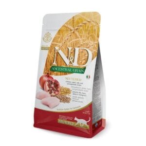 Alimento NYD Ancestral Grain para gato Adulto Castrado 7.5 kg