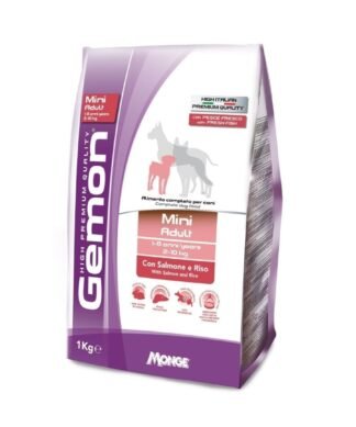 Alimento Gemon para perro Adulto Razas Pequeñas Salmón y Arroz 3 kg