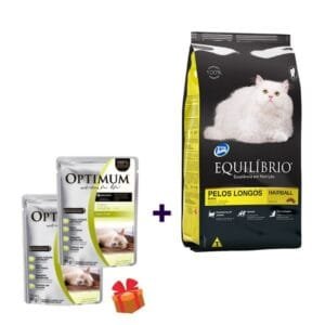 Alimento Equilibrio para gatos Adultos Pelos Largos 7.5 kg