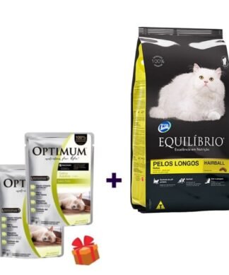 Alimento Equilibrio para gatos Adultos Pelos Largos 7.5kg