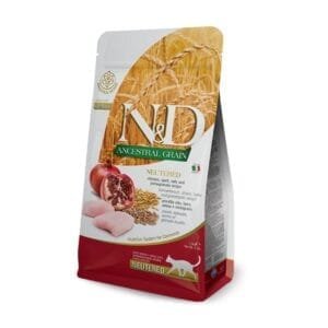 Alimento NYD Ancestral Grain para gato Adulto Castrado 1.5 kg