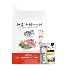 Alimento Biofresh para gato Adulto Castrado Salmón 1.5kg