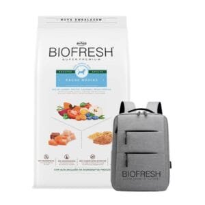 Alimento Biofresh para perro Adulto Razas Medianas 15kg + MOCHILA DE REGALO!