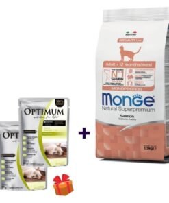 Alimento Monge para gato Adulto 10kg Monoproteína Salmón
