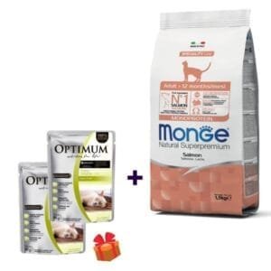 Alimento Monge para gato Adulto 10kg Monoproteína Salmón