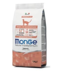 Alimento Monge para gato Adulto 1.5kg Monoproteína Salmón
