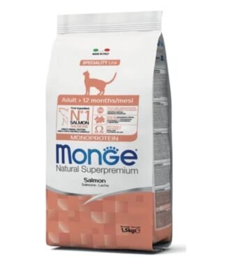 Alimento Monge para gato Adulto 1.5kg Monoproteína Salmón