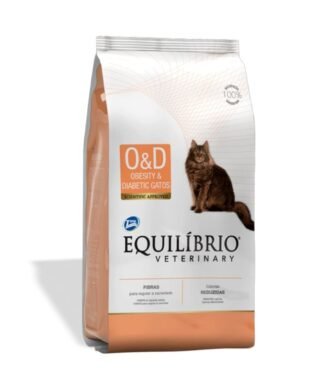 Alimento Equilibrio Veterinary para gato Obeso y Diabetico 500g