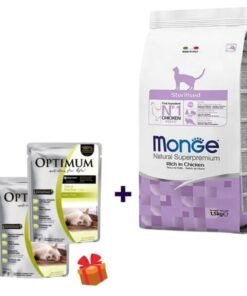 Alimento Monge para gato Adulto Castrado Pollo 10kg