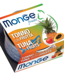 Lata Pate Monge para gato Atún y Fruta 80gr