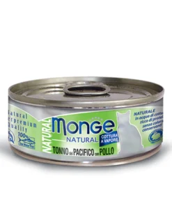 Lata Pate Monge para gato Atún Pacífico y Pollo 80gr