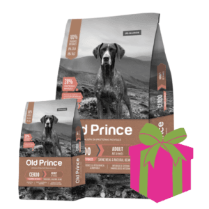Alimento para perro Old Prince Novel Cerdo y Legumbres 15kg + 3 Kg gratis