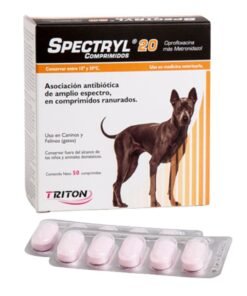 Antibiótico de amplio espectro Spectryl 20 5 Comprimidos