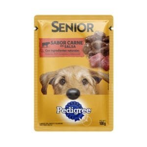 Sobre de Carne en Salsa para Perro Adulto Senior Pedigree Sabor Carne 100g