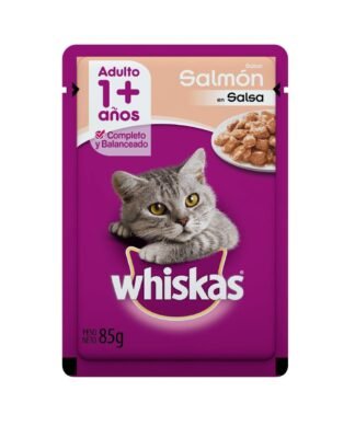 Sobre Salmon en Salsa para Gato Adulto Whiskas 85g
