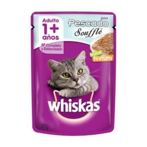 Sobre Pescado en Souffle para Gato Adulto Whiskas 85g