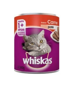 Lata de Paté para Gato Adulto Whiskas Sabor Carne 340g