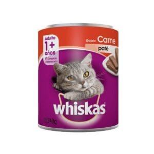 Lata de Paté para Gato Adulto Whiskas Sabor Carne 340g