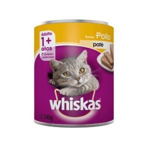 Lata de Paté para Gato Adulto Whiskas Sabor Pollo 340g