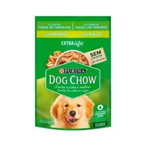 Sobre Pollo en Salsa para Perro Cachorro Dog Chow 100g