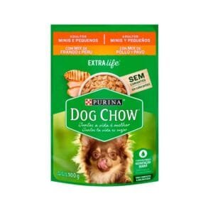 Sobre Mix de Pollo y Pavo para Perro Adulto Raza Pequeña Dog Chow 100g