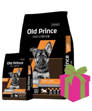 Alimento para perro Old Prince Equilibrium Cachorro Razas Medianas y Grandes Pollo 15kg + 3kg GRATIS