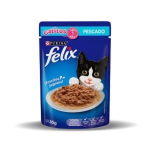Sobre de Pescado en Salsa para Gatitos Felix Classic 85g