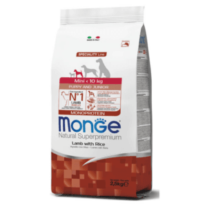 Alimento Monge para perro Cachorro Raza Pequeña Cordero 2.5kg