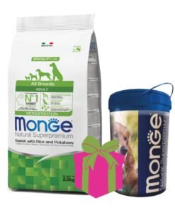 Alimento Monge para perro Adulto Monoproteína Conejo 12kg
