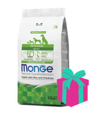 Alimento Monge para perro Adulto Monoproteína Conejo 12kg