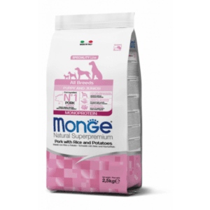 Alimento Monge para perro Cachorro Monoproteína Cerdo 2.5kg