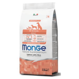 Alimento Monge para perro Adulto Monoproteína Salmon 2.5kg