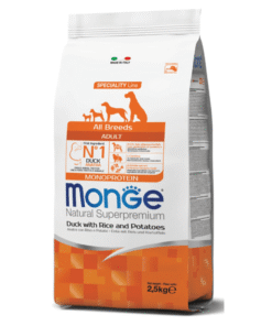 Alimento Monge para perro Adulto Monoproteína Pato 2.5kg