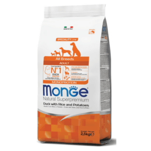 Alimento Monge para perro Adulto Monoproteína Pato 2.5kg