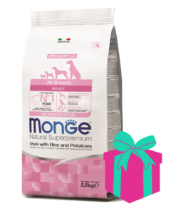 Alimento Monge para perro Adulto Monoproteína Cerdo 12kg