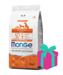 Alimento Monge para perro Adulto Monoproteína Pato 12kg