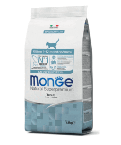 Alimento Monge para gato Cachorro Monoproteína Trucha 1.5kg