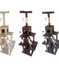 Rascador PP155 - 45 x 45 x 155cm - Interactivo con Juguetes – RESERVA